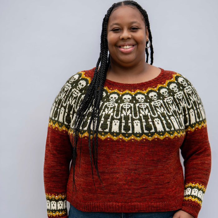 Boneyard Sweethearts Sweater by Tellybean Knits