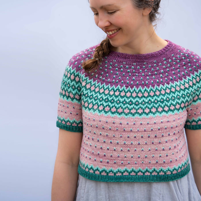 Gentle Rain Tee by Tellybean Knits