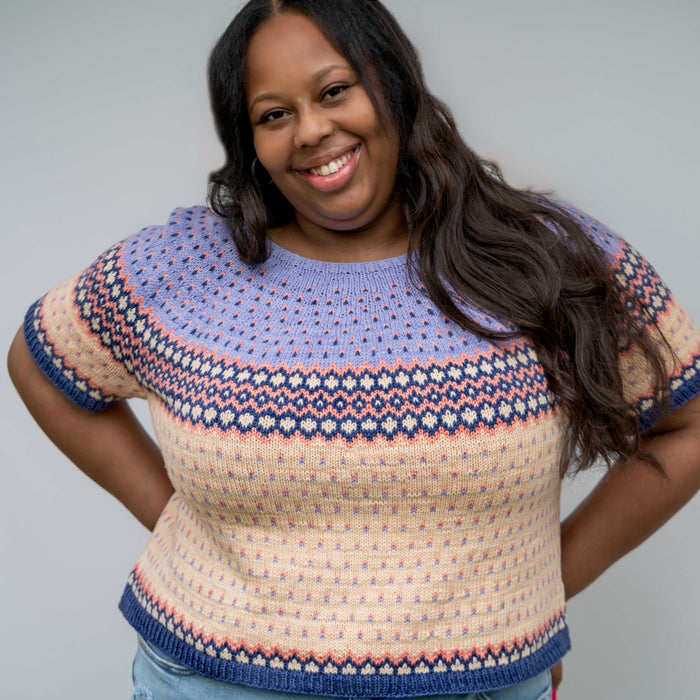 Gentle Rain Tee by Tellybean Knits