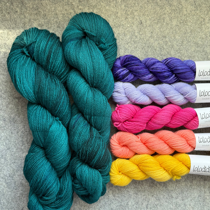 Among The Wildflowers Shawl by Paper Daisy Creations (Lisa Ross) KIT