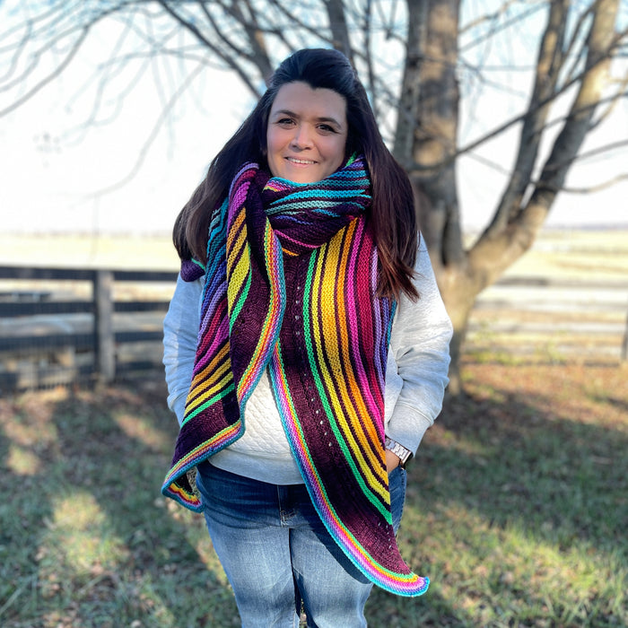 Veinticuatro Shawl (kit) by Lauren Slagle (lolodidit)
