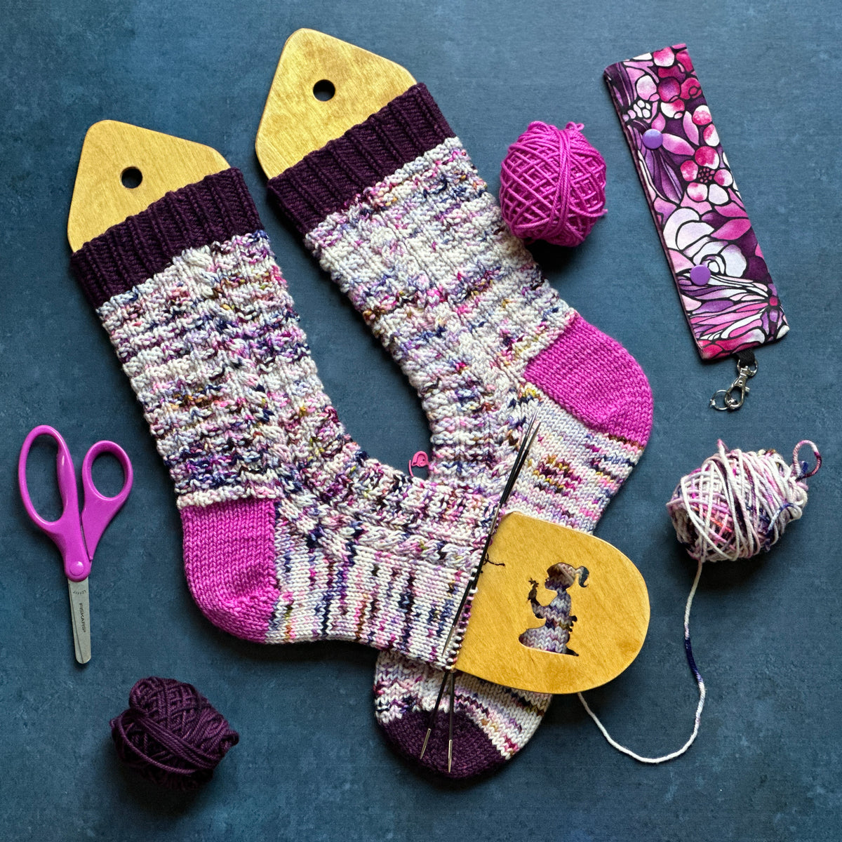 Brown Butter Waffle Sock Kit by Paper Daisy Creations, Lisa Ross