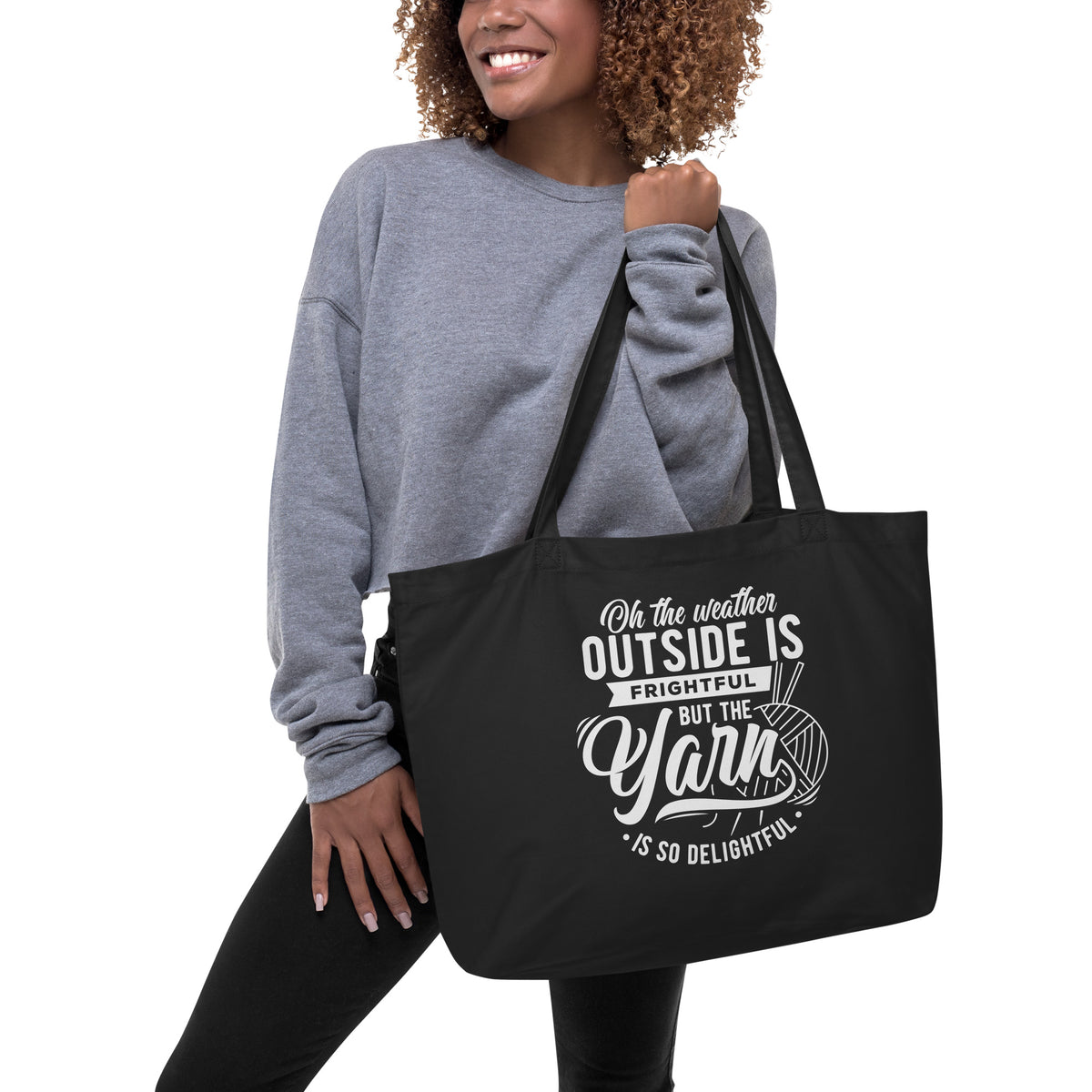 Yarn Delightful - Large Organic Tote Bag