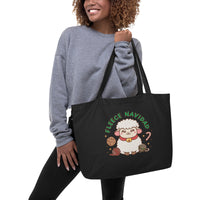 Fleece Navidad - Large Organic Tote Bag