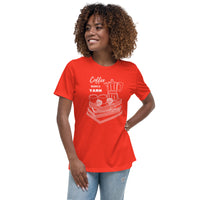 Coffee Books Yarn - Women's Relaxed T-Shirt