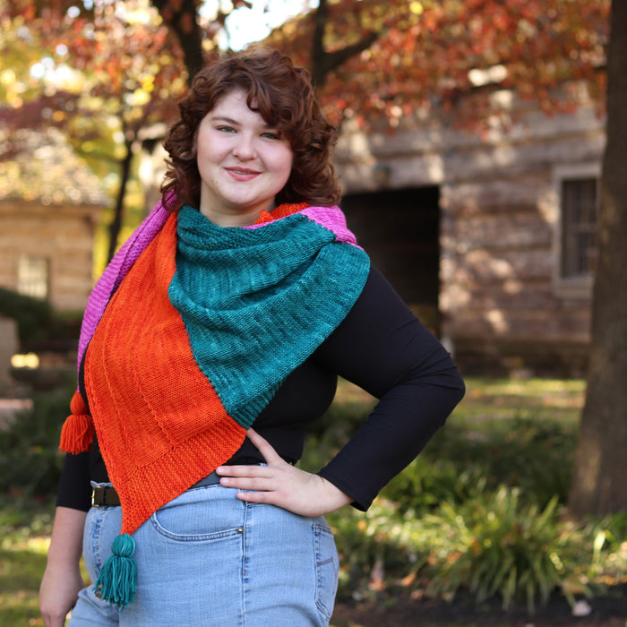 Point Me Home Shawl (kit) by Lauren Slagle (lolodidit)