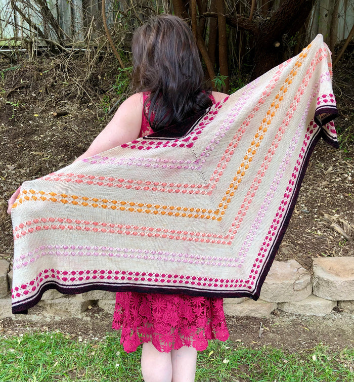Berrylicious Fun Shawl by Lori Wagner KIT