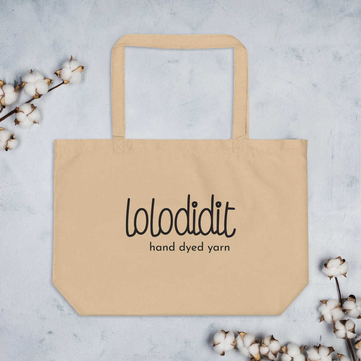 Glorious Morning - Large Organic Tan Tote Bag