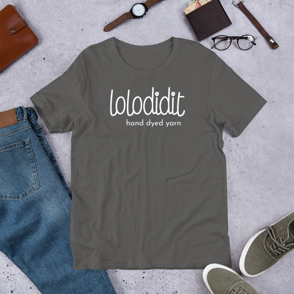 LOLODIDIT Logo - Unisex t-shirt (dark colors/white logo)
