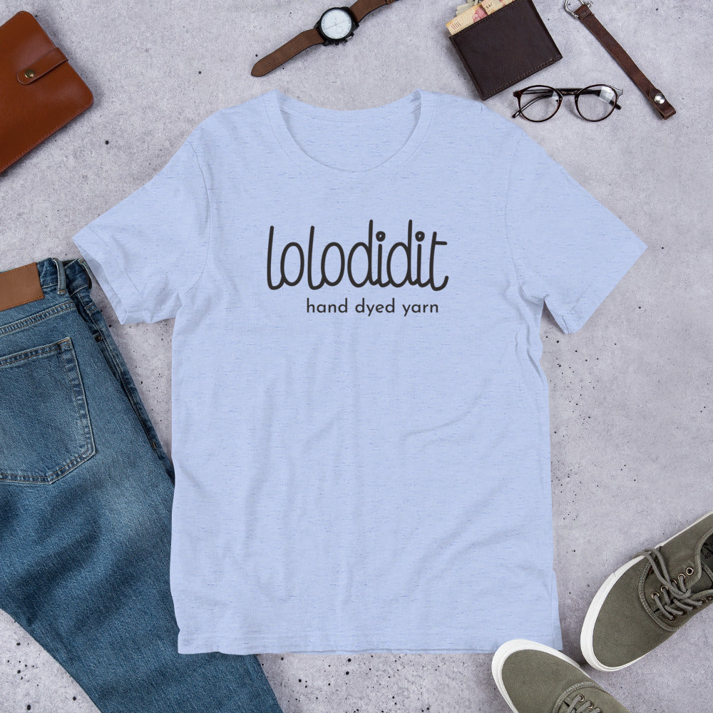 LOLODIDIT Logo - Unisex T-shirt (light colors/black logo)