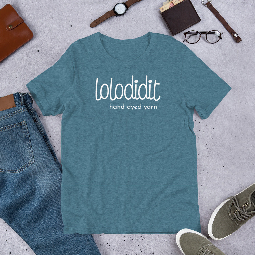 LOLODIDIT Logo - Unisex t-shirt (dark colors/white logo)