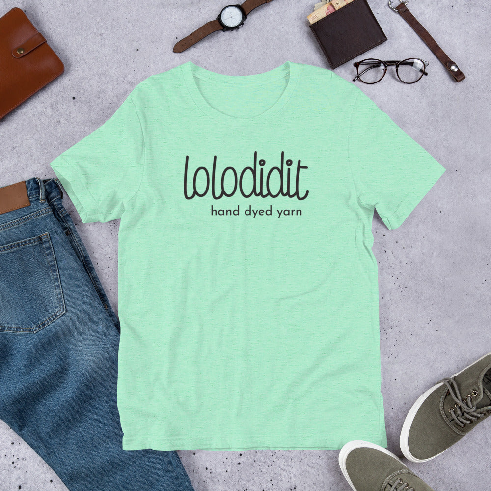 LOLODIDIT Logo - Unisex T-shirt (light colors/black logo)