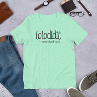 LOLODIDIT Logo - Unisex T-shirt (light colors/black logo)
