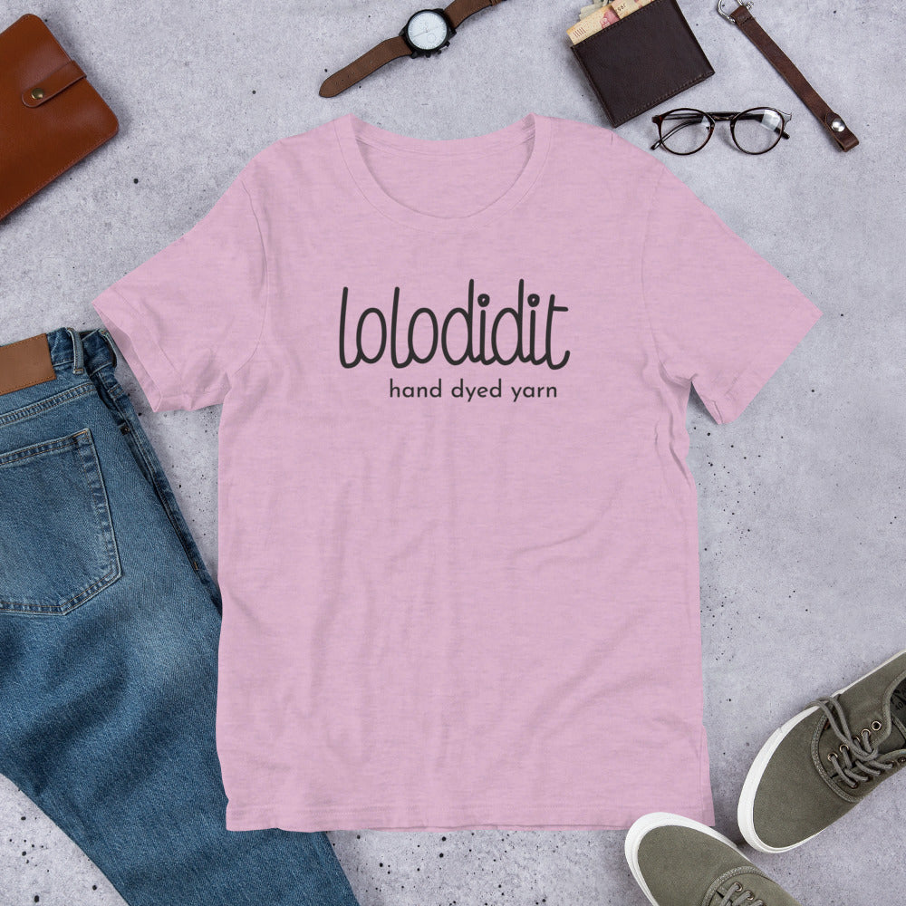 LOLODIDIT Logo - Unisex T-shirt (light colors/black logo)