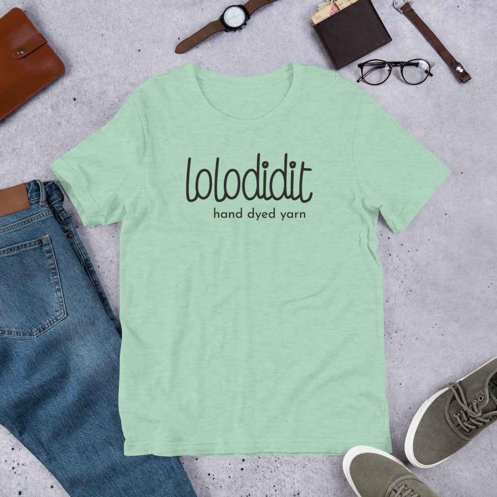 LOLODIDIT Logo - Unisex T-shirt (light colors/black logo)