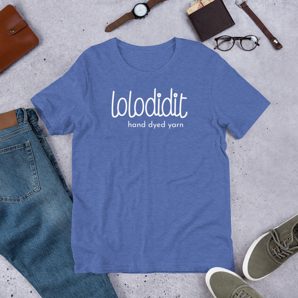 LOLODIDIT Logo - Unisex t-shirt (dark colors/white logo)