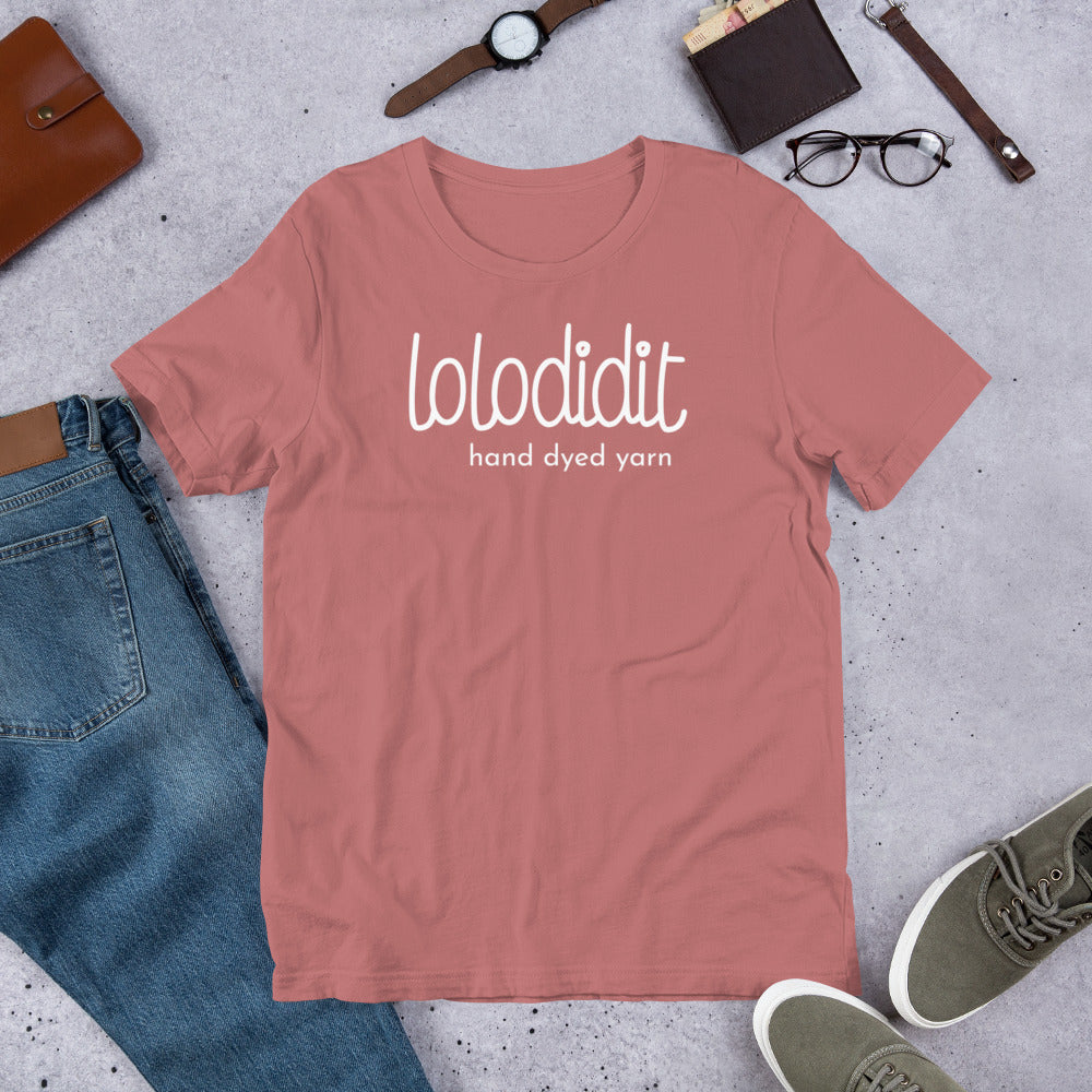 LOLODIDIT Logo - Unisex t-shirt (dark colors/white logo)