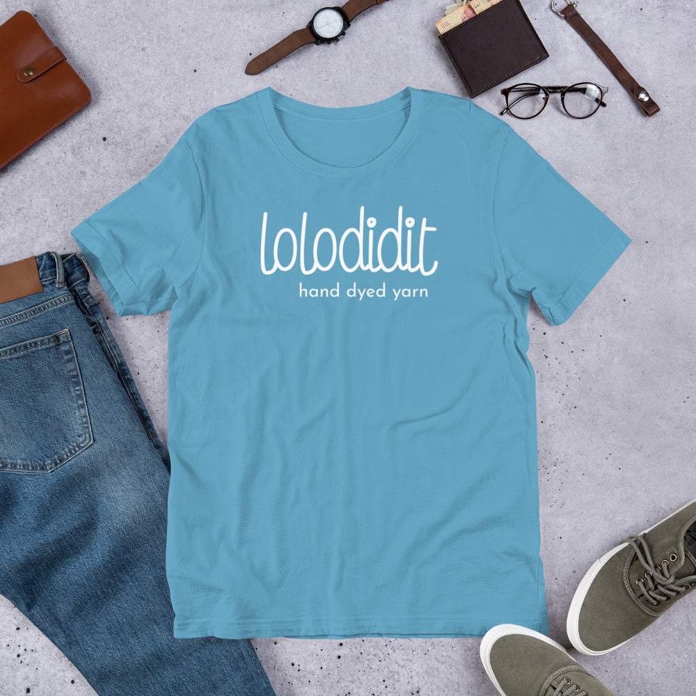 LOLODIDIT Logo - Unisex t-shirt (dark colors/white logo)