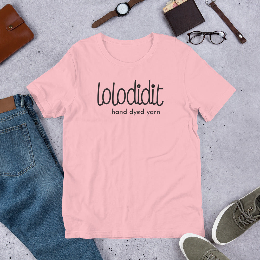 LOLODIDIT Logo - Unisex T-shirt (light colors/black logo)