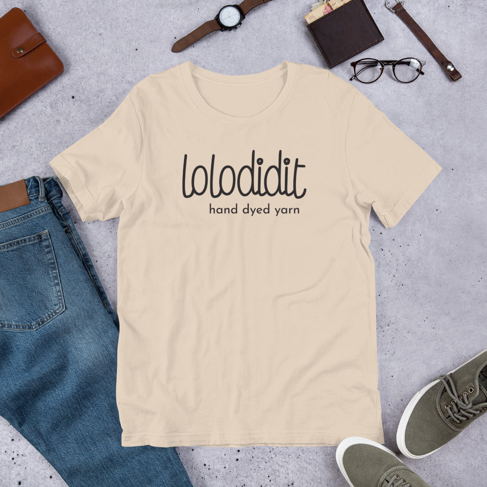 LOLODIDIT Logo - Unisex T-shirt (light colors/black logo)