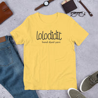 LOLODIDIT Logo - Unisex T-shirt (light colors/black logo)