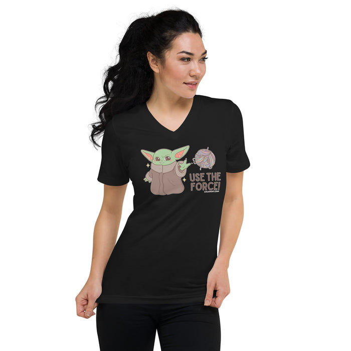 USE THE FORCE - Unisex Short Sleeve V-Neck T-Shirt