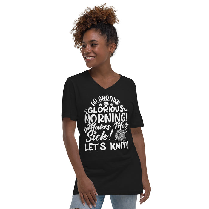 Glorious Morning - Unisex Short Sleeve V-Neck T-Shirt