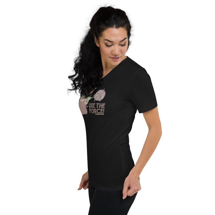 USE THE FORCE - Unisex Short Sleeve V-Neck T-Shirt