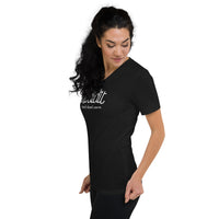 LOLODIDIT Logo - Unisex Short Sleeve V-Neck T-Shirt
