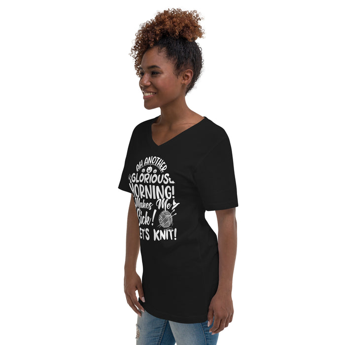 Glorious Morning - Unisex Short Sleeve V-Neck T-Shirt