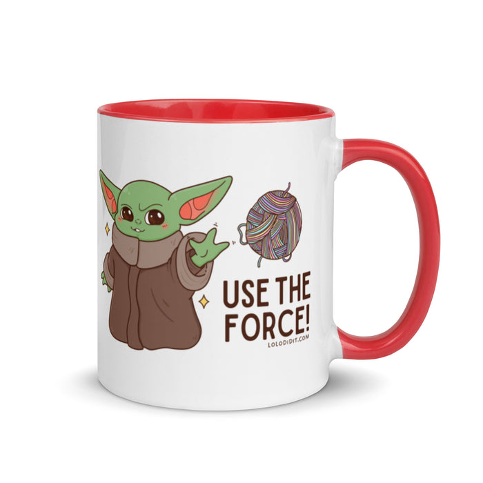 USE THE FORCE - Mug with Color Inside