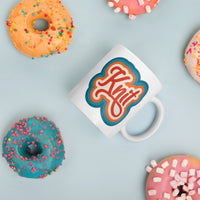 Retro Knit - White Glossy Mug