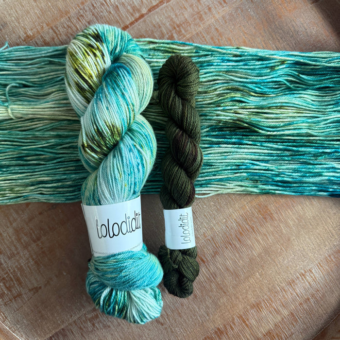 Aquamarine + Rumpelstiltskin - Sock Set