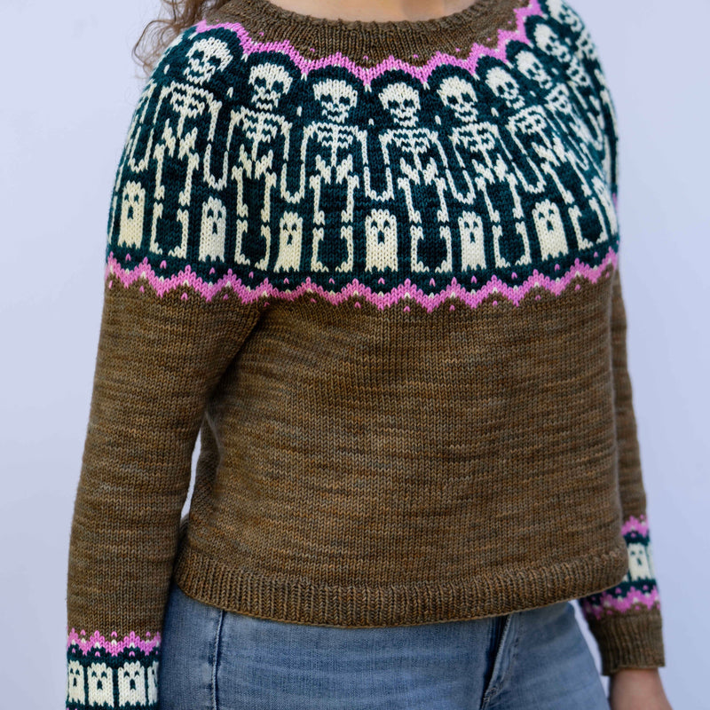 Boneyard Sweethearts Sweater by Tellybean Knits
