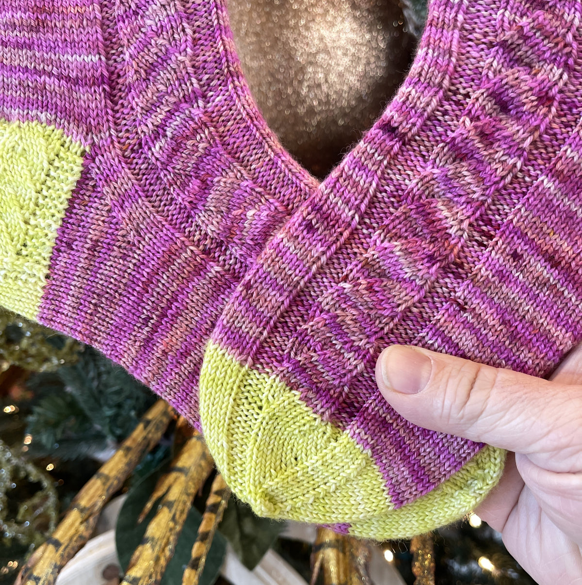 Garland Socks - Sugar Plum + Oow! I Feel Good Sock Set