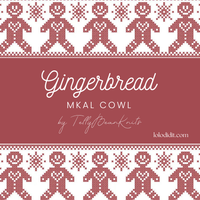 Gingerbread MKAL Cowl by Tellybean Knits, Stephanie Lotven KIT