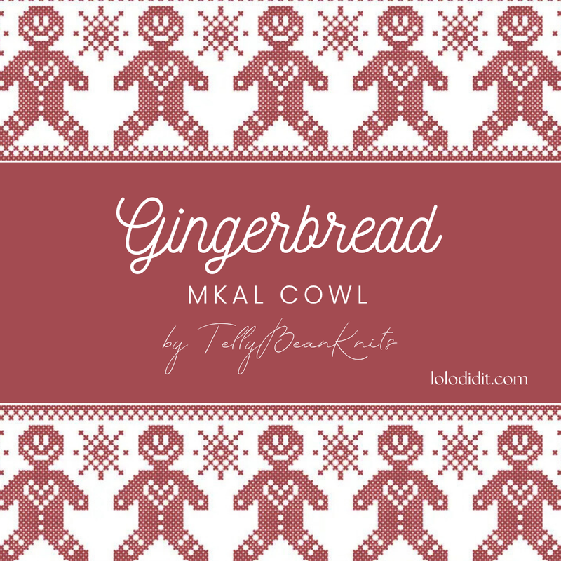 Gingerbread MKAL Cowl by Tellybean Knits, Stephanie Lotven KIT