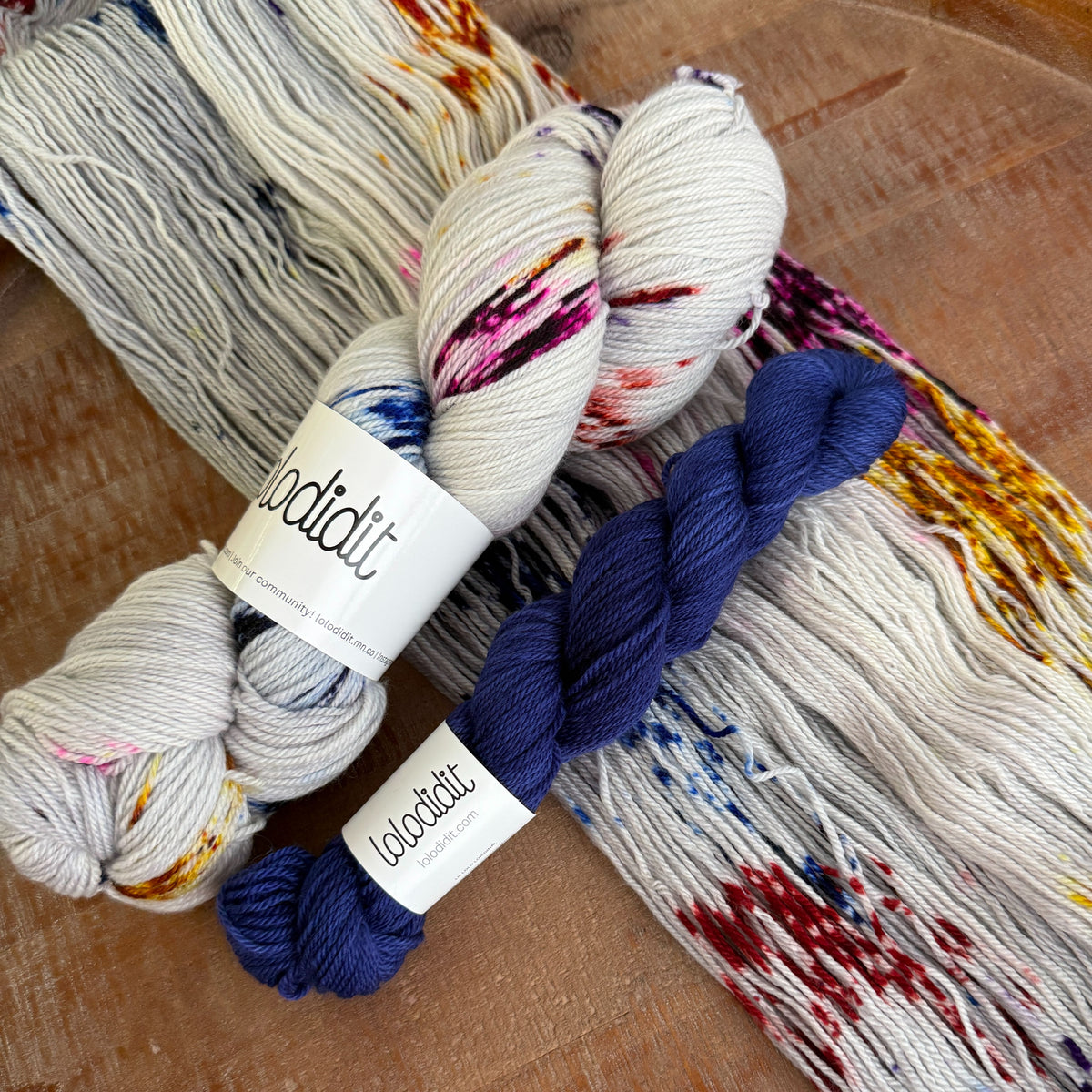 Hippo for Dia de los Muertos + Blurple - Sock Set