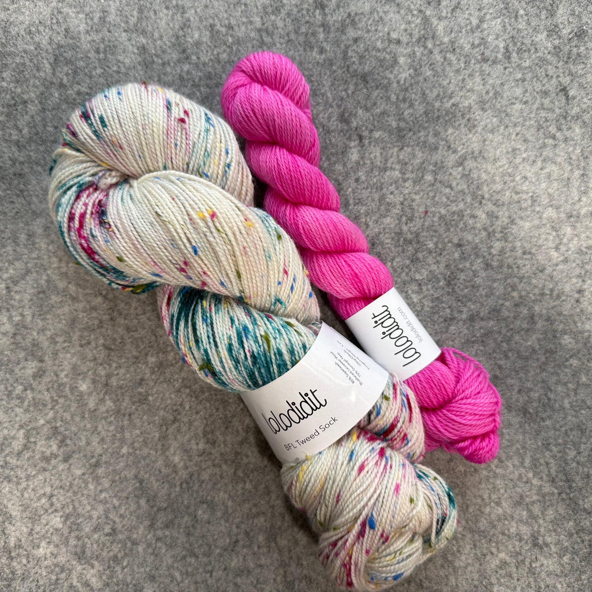 OOAK 1 + Bubblicious - BFL Tweed Sock Set