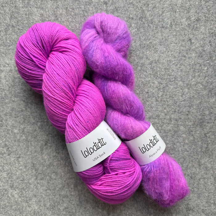 Love Potion No. 9 - USA Sock + Alpaca Fluff