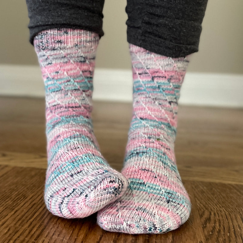 Slipping Sideways Sock Pattern