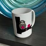 Slow Knitters Unite! - Sloth White Glossy Mug