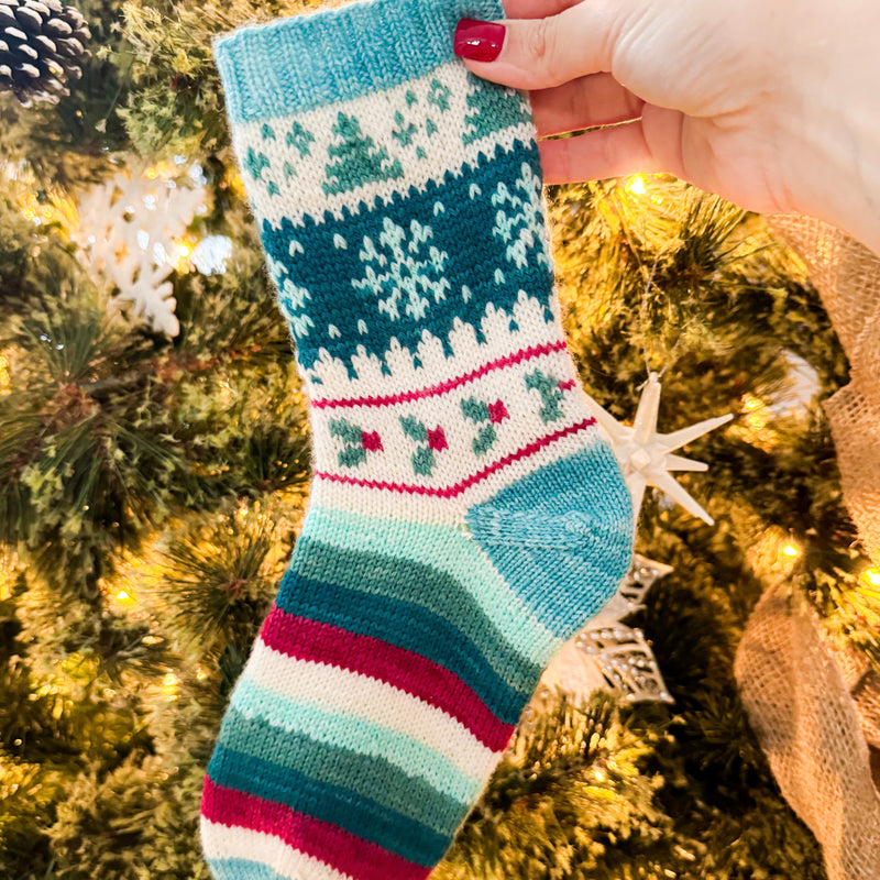 Ready for the Holiday Sock KIT by Twin Stitches Designs