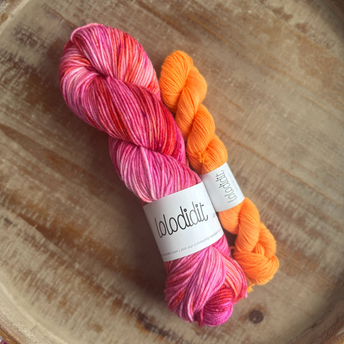 Morganite + Troll Hair - Sock Set