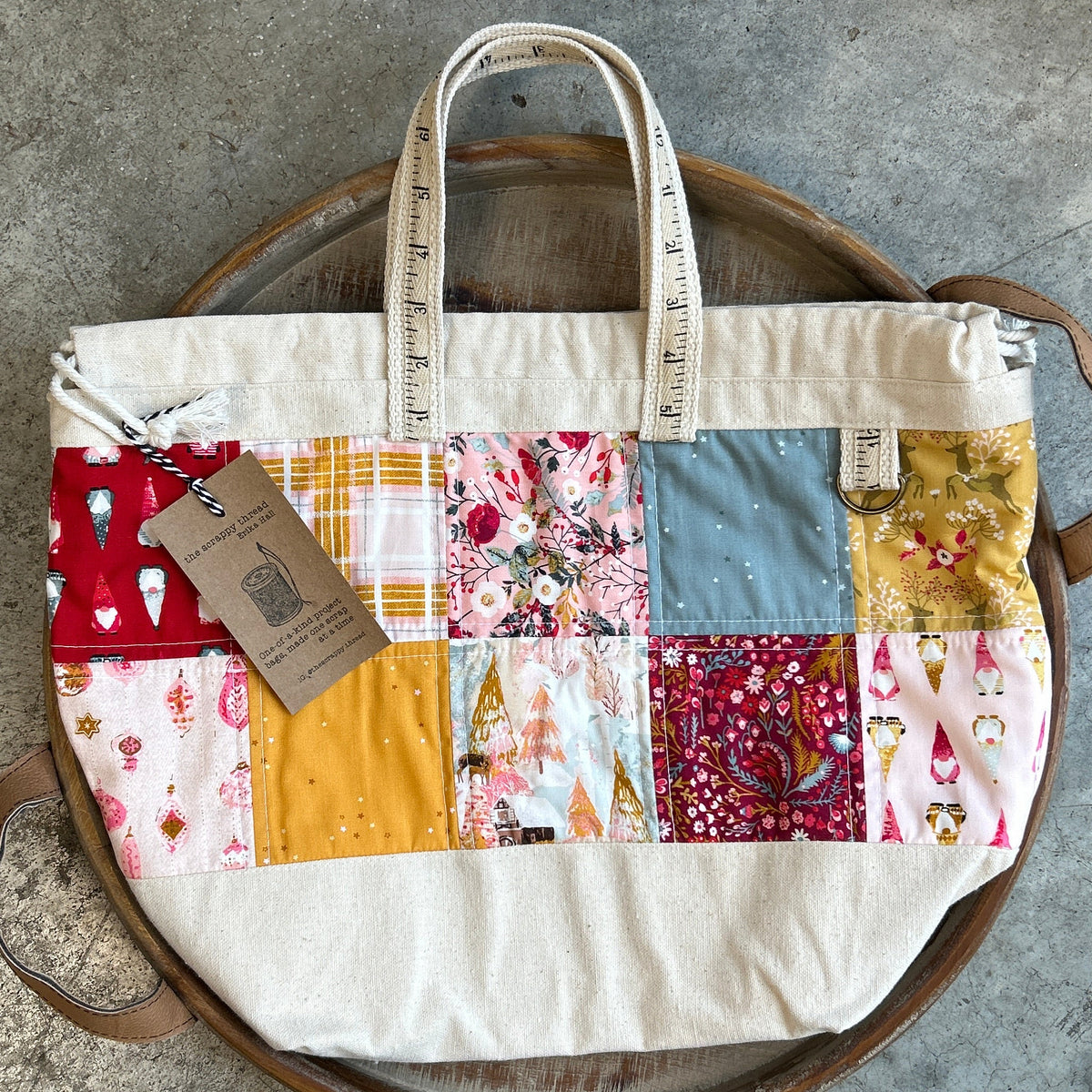 Tote Sack Project Bag - No. 10 - the Scrappy Thread by Erika Hall