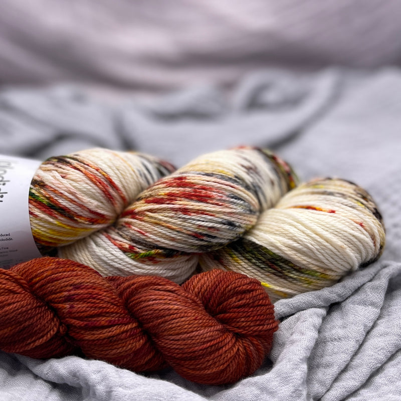 Falling Leaves + Words - Sock Set