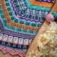 Halloween Party MKAL Cowl by Tellybean Knits, Stephanie Lotven KIT