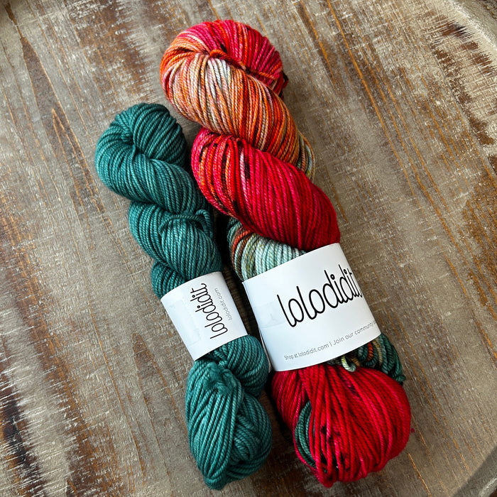 Cornucopia + Holly Sock Set