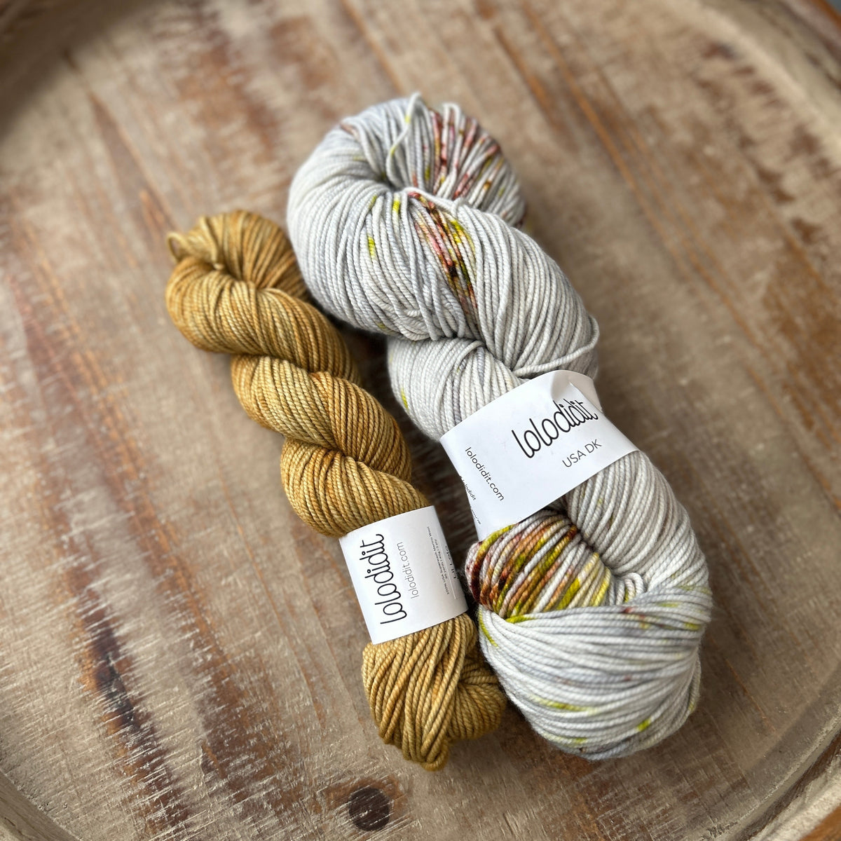 Tin Roof Rusted + Parchment USA DK Sock Set