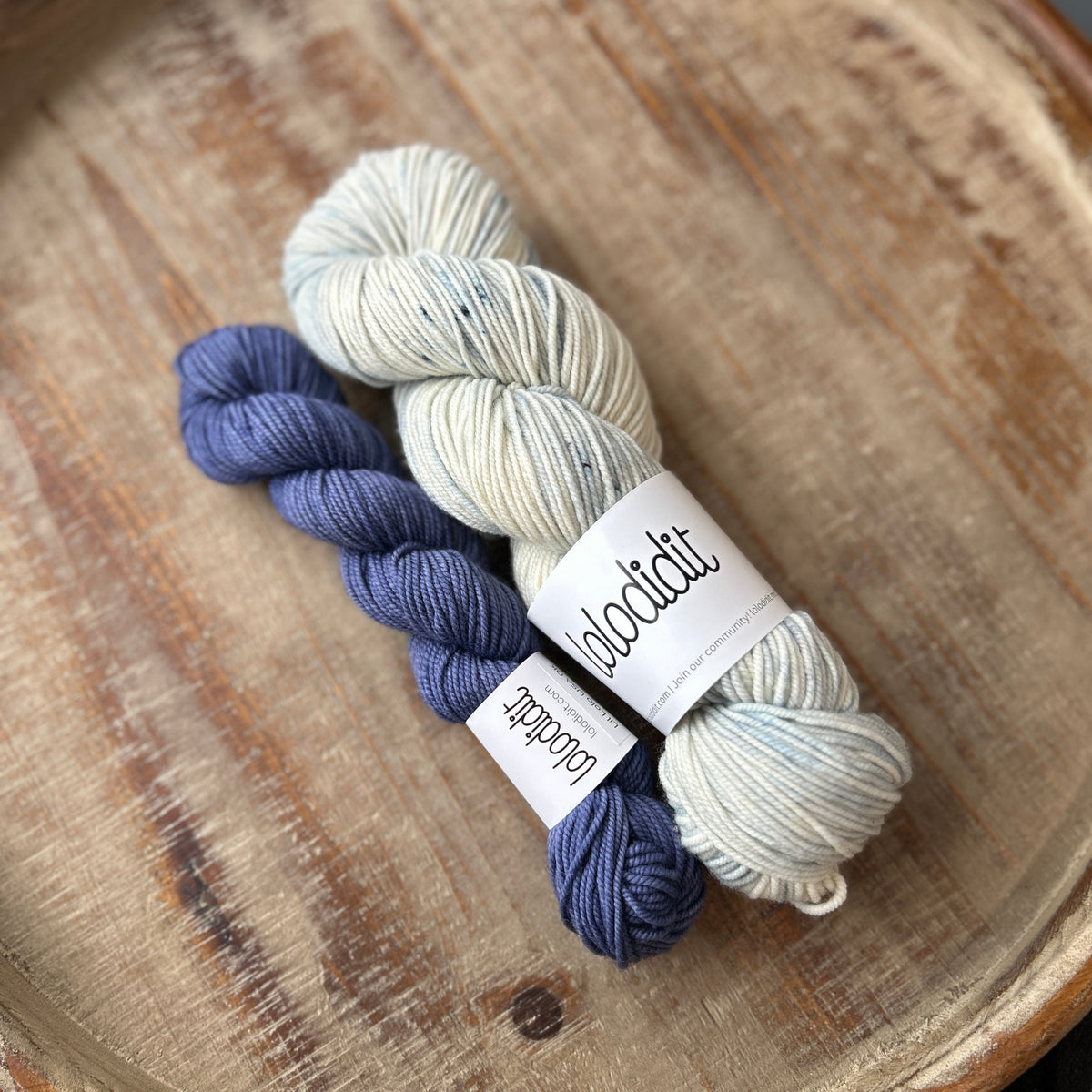 Dew Drops + Blue Suede Shoes USA DK Sock Set